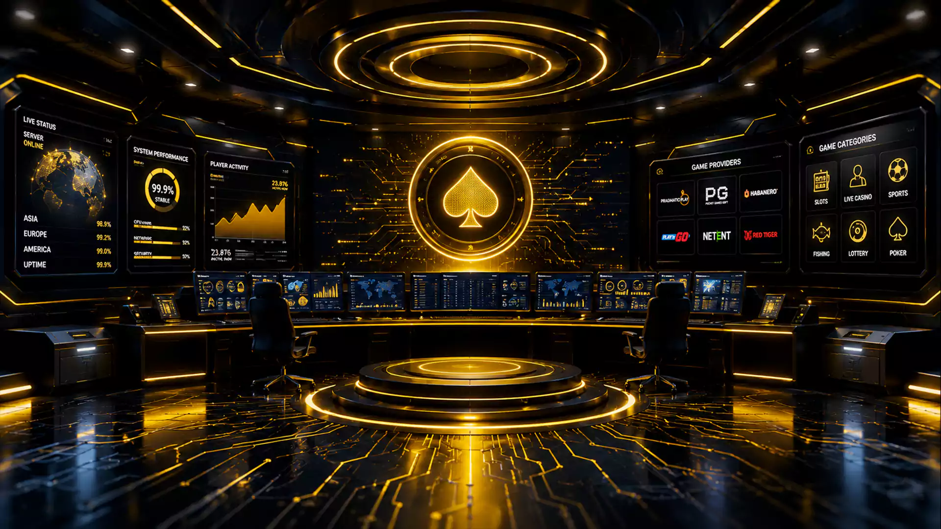 Visualisasi ekosistem premium gaming PODOMORO89